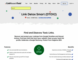 linkdetox.com screenshot