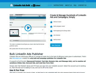 linkedinadsbulk.com screenshot