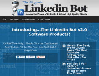 linkedinbot.com screenshot