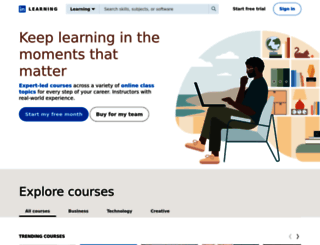 linkedinlearning.com screenshot