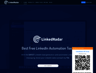 linkedradar.com screenshot