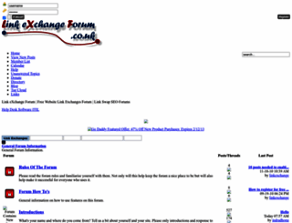 linkexchangeforum.co.uk screenshot