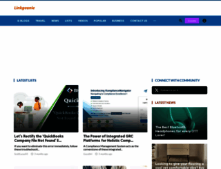 linkgeanie.com screenshot