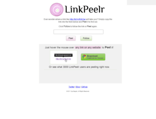 linkpeelr.appspot.com screenshot
