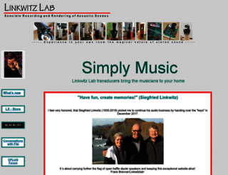 linkwitzlab.com screenshot
