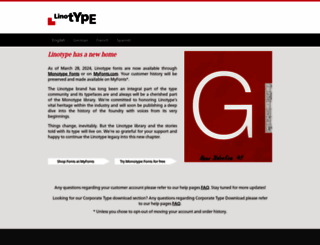 linotype.com screenshot