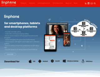 linphone.org screenshot
