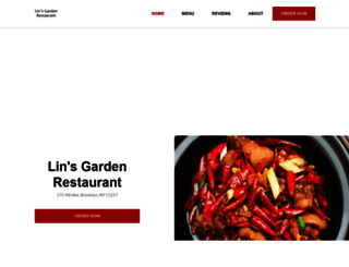 linsgardenrestaurant.com screenshot