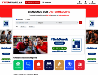 lintermediaire.ma screenshot