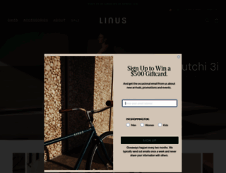linusbike.com screenshot