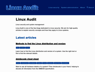 linux-audit.com screenshot