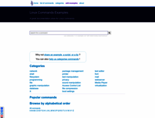 linux-commands-examples.com screenshot