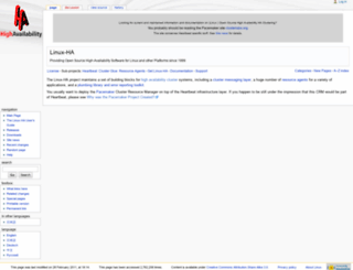 linux-ha.org screenshot