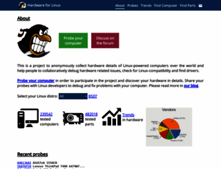 linux-hardware.org screenshot