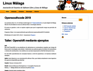 linux-malaga.org screenshot
