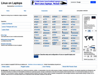 linux-on-laptops.com screenshot