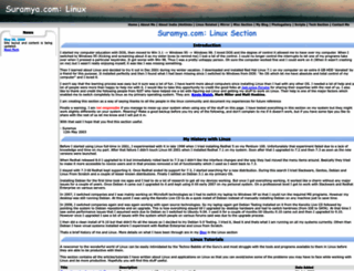 linux.suramya.com screenshot