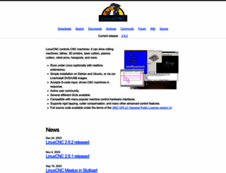 linuxcnc.org screenshot