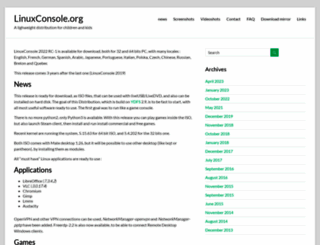 linuxconsole.org screenshot