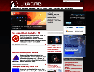 linuxexpres.cz screenshot