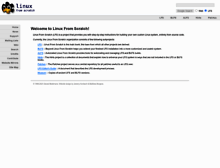 linuxfromscratch.org screenshot