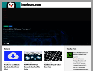linuxloves.com screenshot