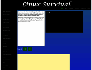linuxsurvival.com screenshot