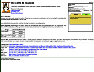 linuxzoo.net screenshot
