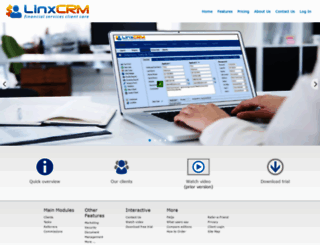 linxcrm.com screenshot