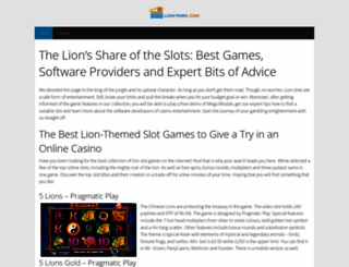 lion-park.com screenshot