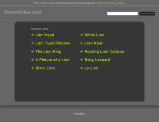 lionarticles.com screenshot