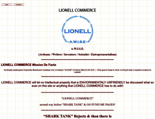lionell.com screenshot