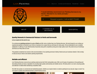 lionpainting.com.au screenshot