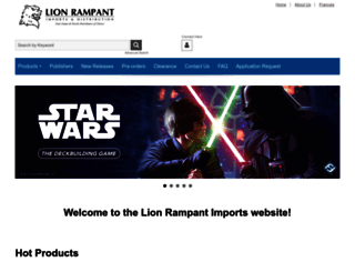 lionrampantimports.com screenshot