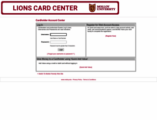 lionscard.campuscardcenter.com screenshot