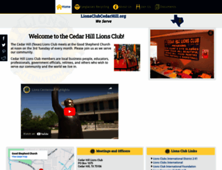 lionsclubcedarhill.org screenshot