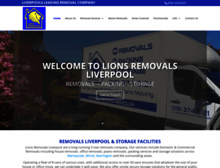 lionsremovals.co.uk screenshot