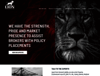 lionunderwriting.com.au screenshot