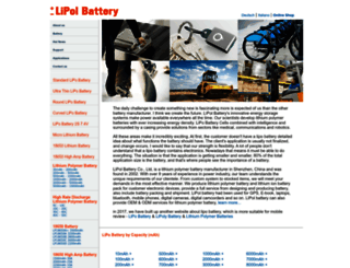 lipolbattery.com screenshot