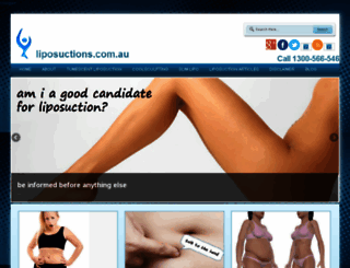 liposuctions.com.au screenshot
