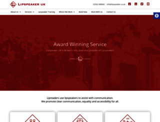 lipspeaker.co.uk screenshot