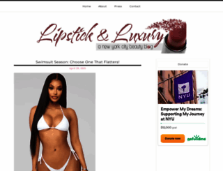 lipstickandluxury.com screenshot