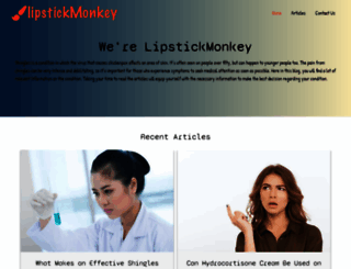 lipstickmonkey.com screenshot