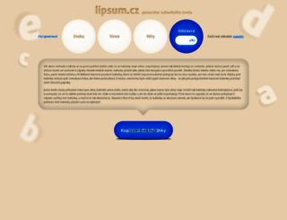 lipsum.cz screenshot
