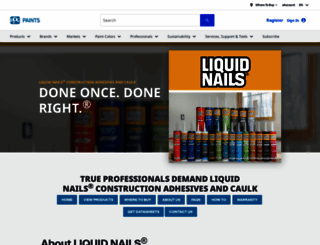 liquidnails.com screenshot