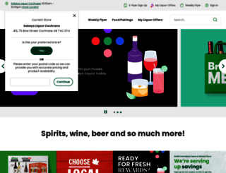 liquor.sobeys.com screenshot