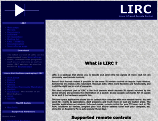lirc.org screenshot