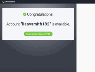 lisavsmith182.clickwebinar.com screenshot