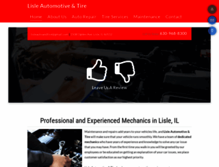 lisleautomotiveandtire.com screenshot