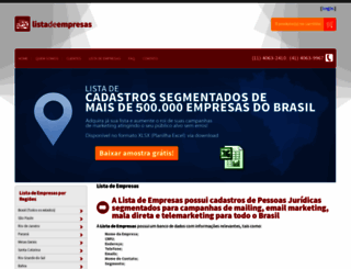 listadeempresas.com.br screenshot